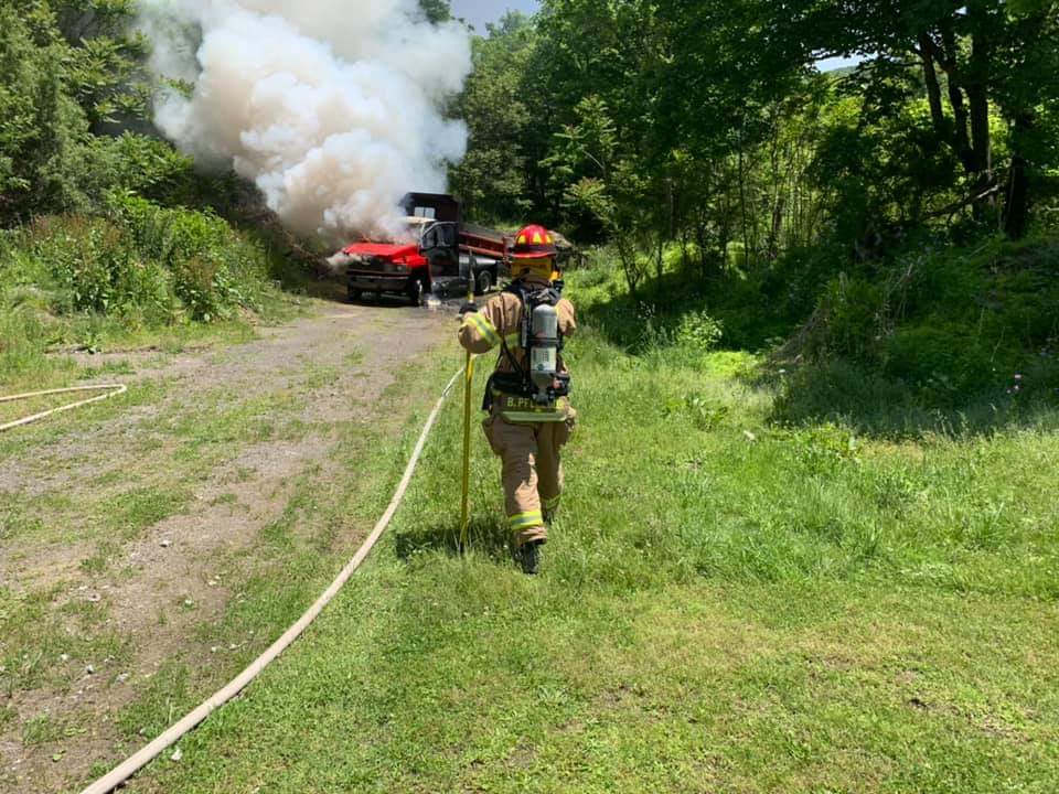 Volunteer companies respond to truck fire near DuBoistown | News